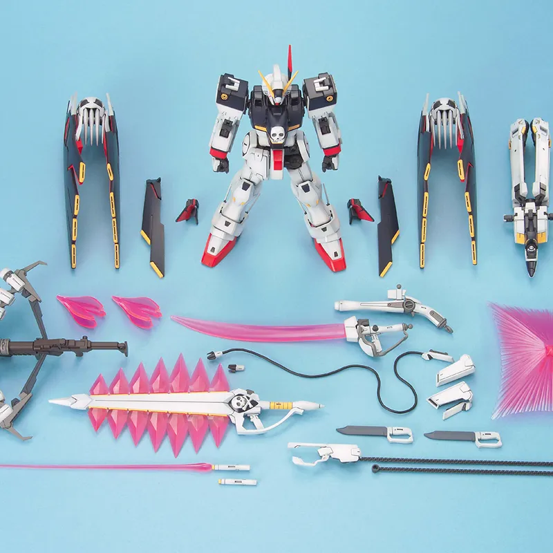BANDAI MG 1 100 Crossbone Gundam Full Equipment Fullcloth Model Kits 18cm-5
