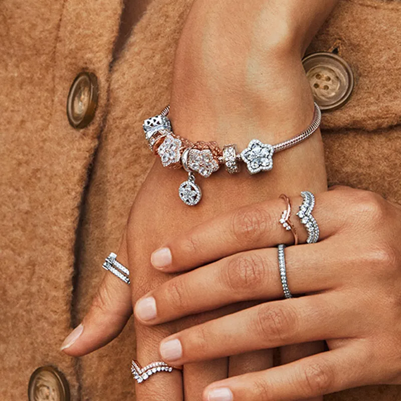 Pandora Necklaces Women's Silver-2