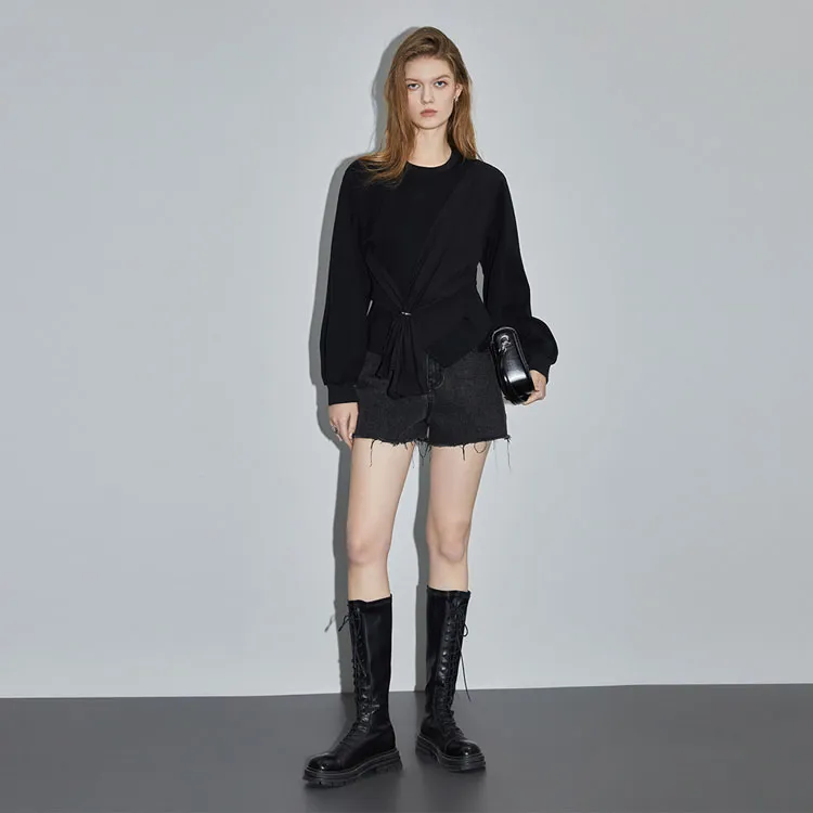 ELLE Sweatshirts Women's Black-1
