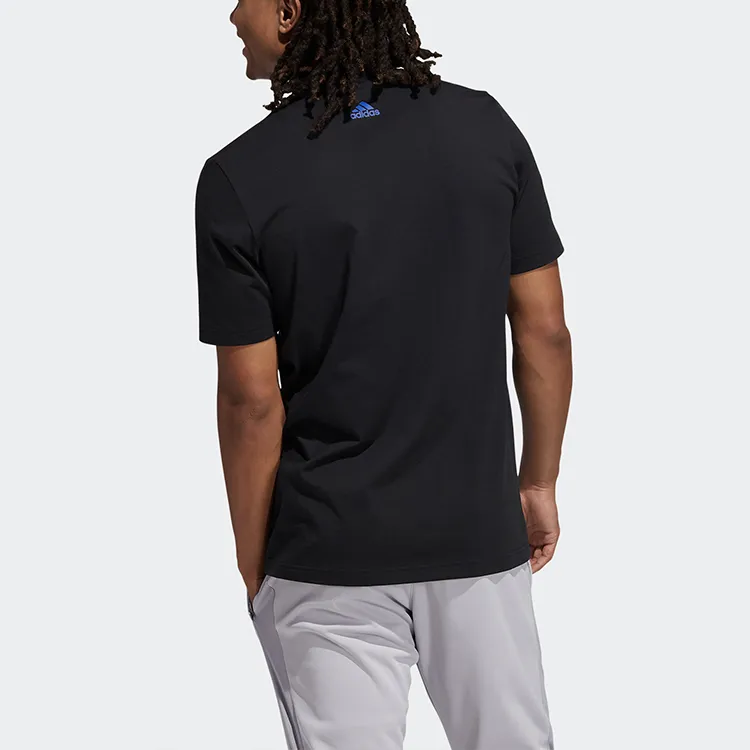 Adidas T Shirts Men Black-2