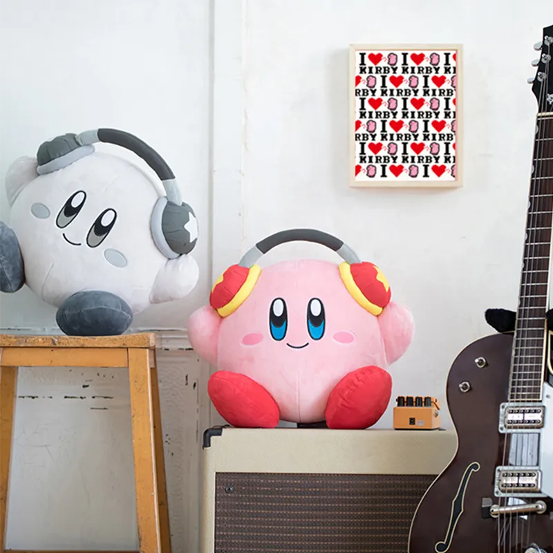 BANPRESTO A Reward Model A Kirby Kirby Wearing Headphones Dolls Plush Doll 25cm High-2