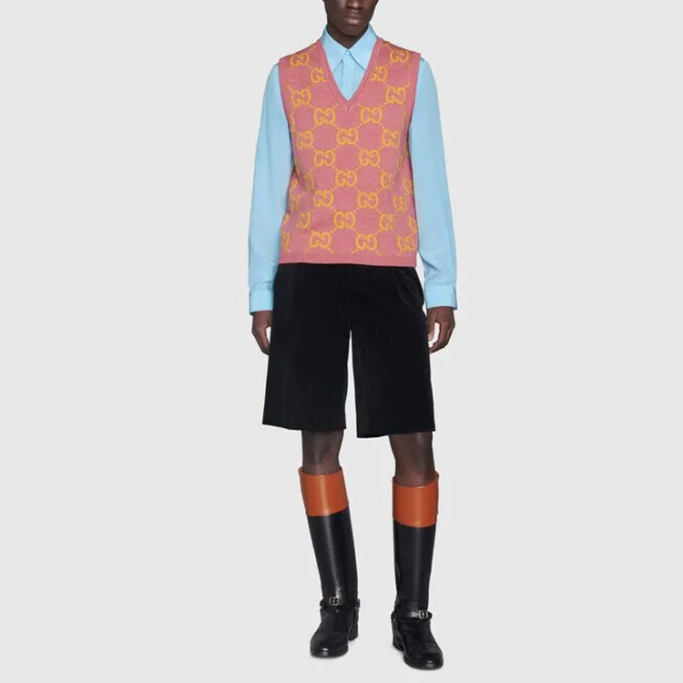 GUCCI Gg Knitted Wool Vest-1