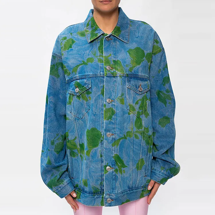 Balenciaga SS21 Denim Jacket Women's Blue-2
