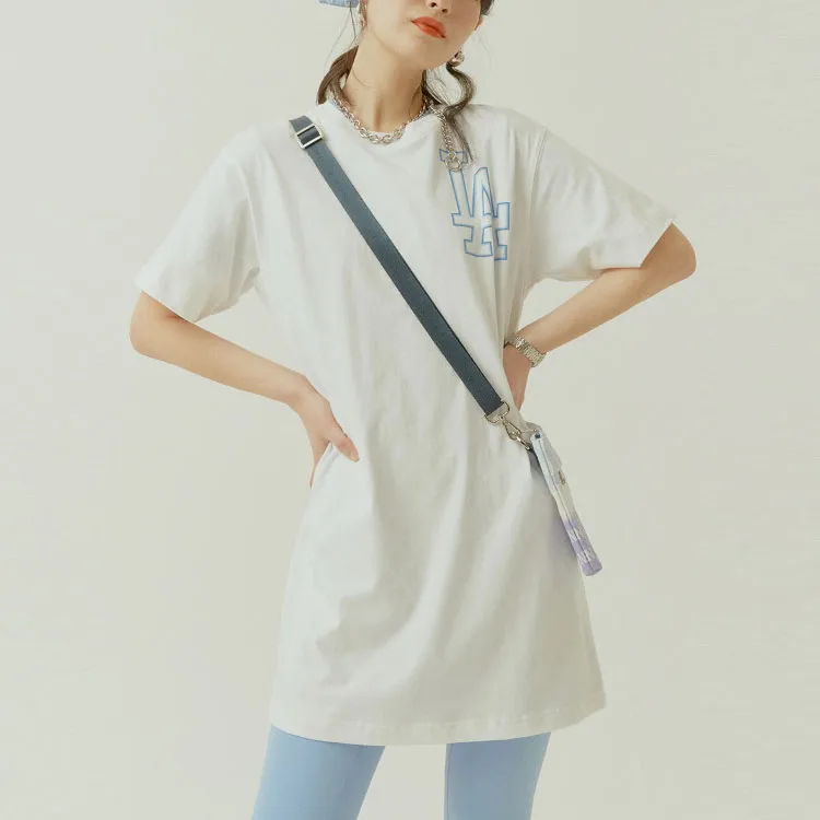 MLB Short Sleeved Dresses Women's White-2