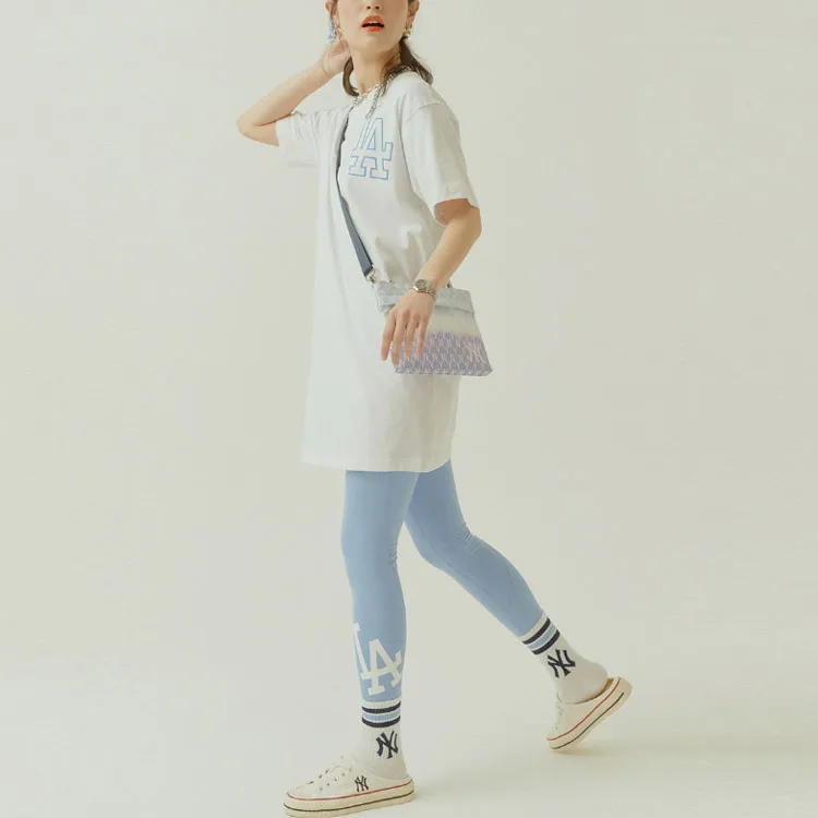 MLB Short Sleeved Dresses Women's White-3