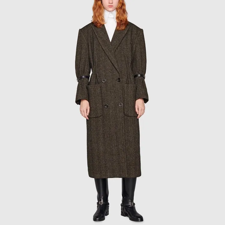 GUCCI Coats Women's Dark Gray-1