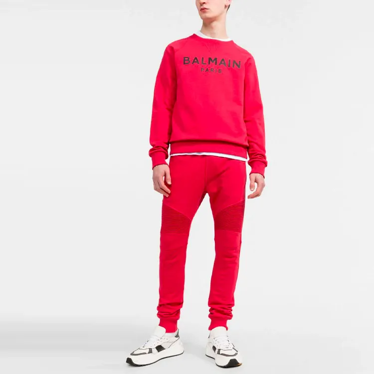 BALMAIN Sweatshirts Men Red-4