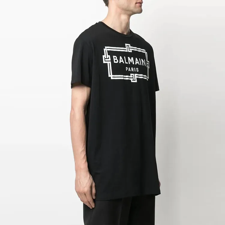 BALMAIN T Shirts Men Black-4
