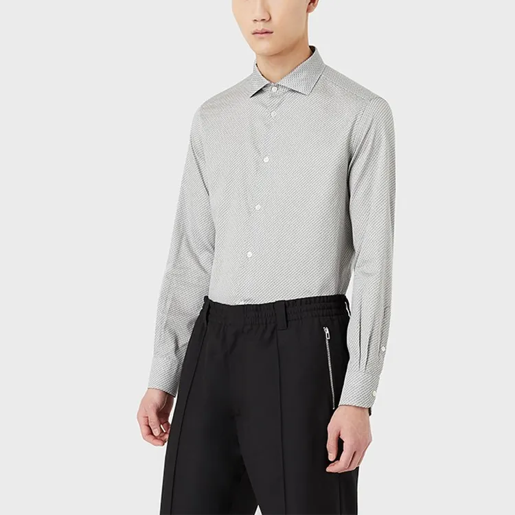 EMPORIO ARMANI Shirts Men Gray-1