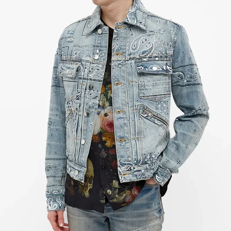 AMIRI Bandana Trucker Jacket-1