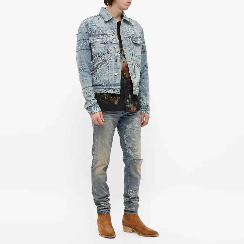 AMIRI Bandana Trucker Jacket-3