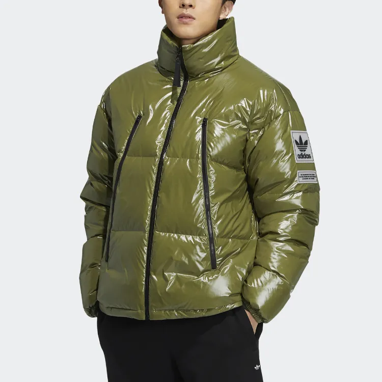Adidas Originals Clover Series Down Jacket Winter Men's Green-1