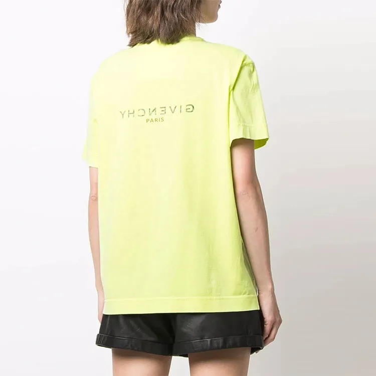 Givenchy Reverse T Shirt 'Fluo Yellow'-2