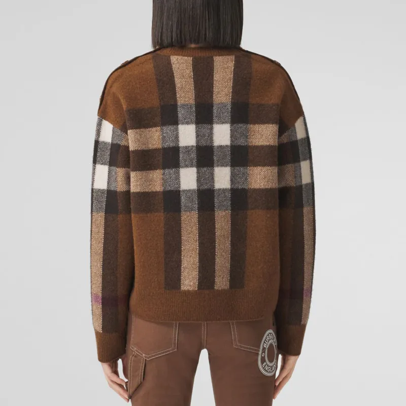 Burberry Check Wool-cashmere Jumper-3