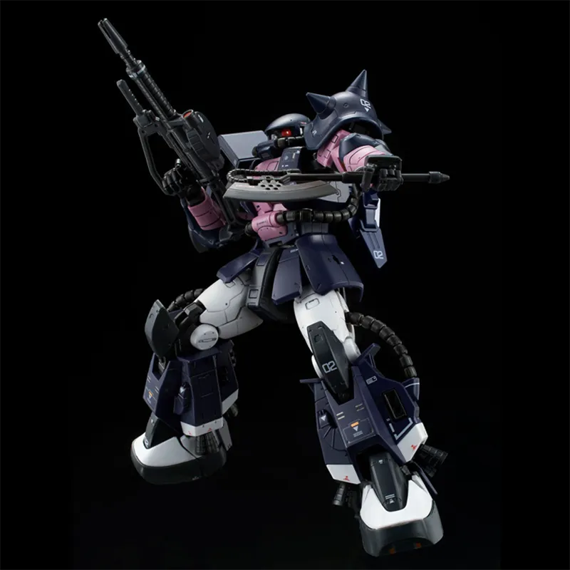 BANDAI RG 1 144 PB Limited MS 06R 1A Black Tri Star High Mobility Zaku II Model Kits 13cm-2