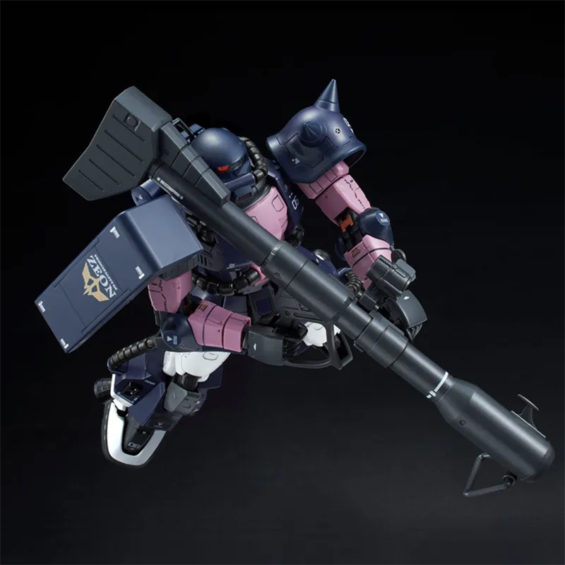 BANDAI RG 1 144 PB Limited MS 06R 1A Black Tri Star High Mobility Zaku II Model Kits 13cm-3