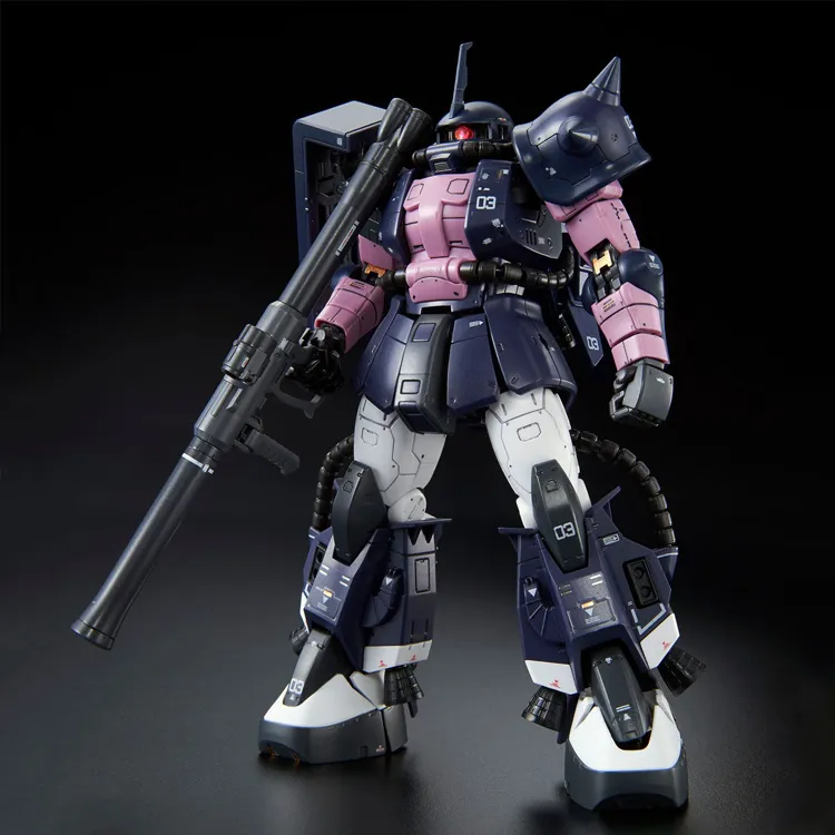 BANDAI RG 1 144 PB Limited MS 06R 1A Black Tri Star High Mobility Zaku II Model Kits 13cm-1