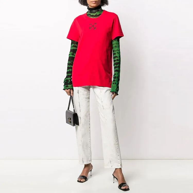 OFF WHITE Ss20 T Shirts Women's Red-3