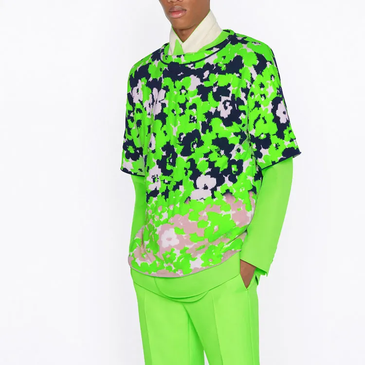 DIOR X Cactus Jack Floral Short Sleeved Sweater-5