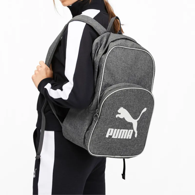 PUMA Fabric Backpack Regular Lime Gray-5