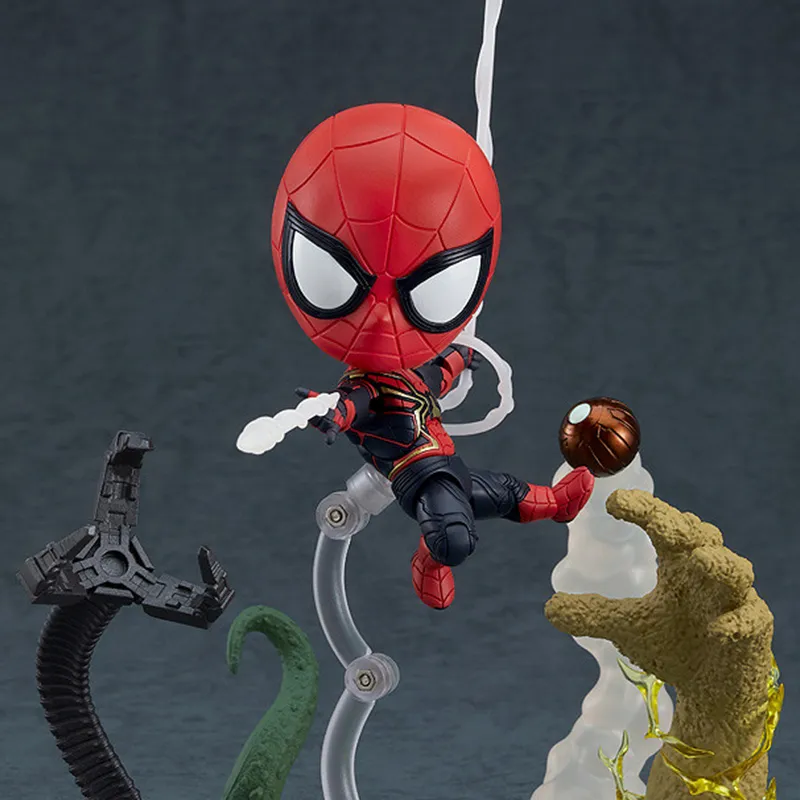 GSC Spider Man Nendoroid No.1917 'The Hero Without A Return' Chibi Figures 10cm-2