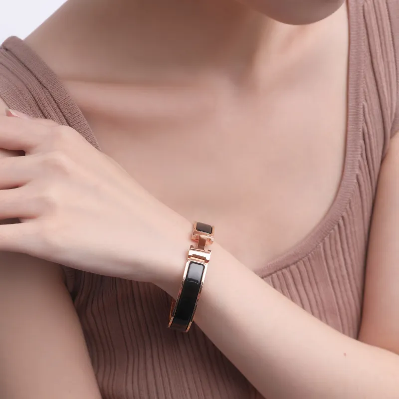 HERMES Clic H Bangles Unisex-1