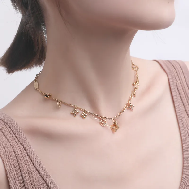 LOUIS VUITTON Blooming Supple Necklace-5