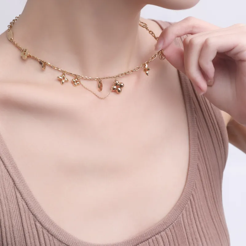 LOUIS VUITTON Blooming Supple Necklace-6