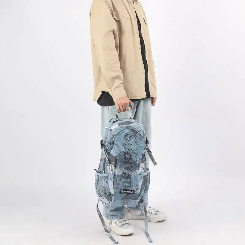 Supreme Spring/Summer 2020 Collection PVC Backpack Tubas Unisex Ice Blue & Blue White-3