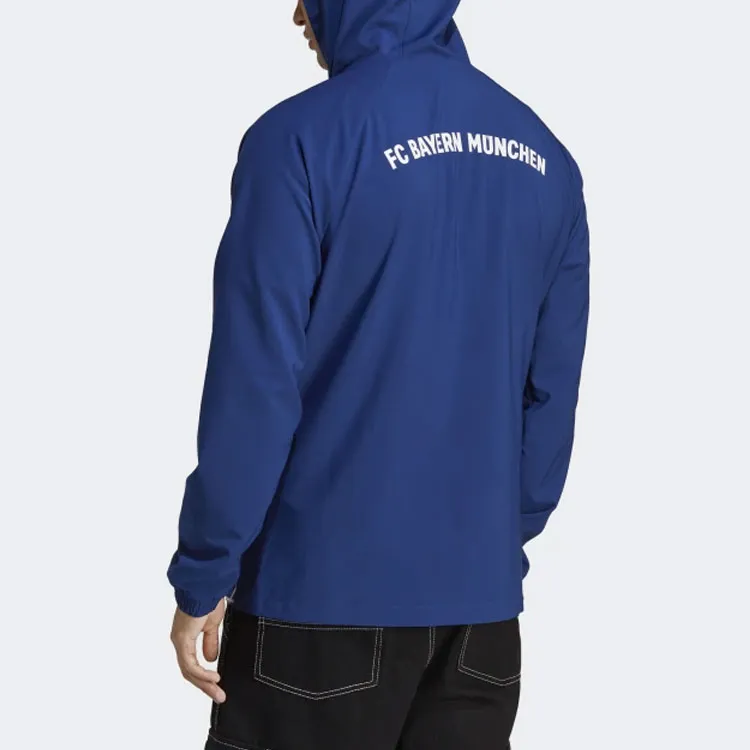 Adidas Windbreaker Jackets Men Blue-3