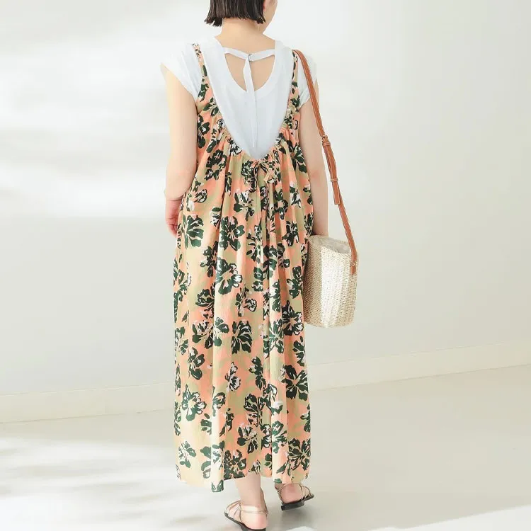 Beams Slip Dresses Women's Pink-4