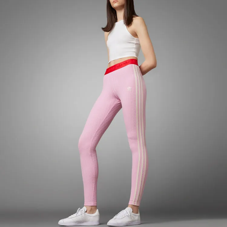 Adidas Originals Knitted Sports Pants Unisex Pink-1
