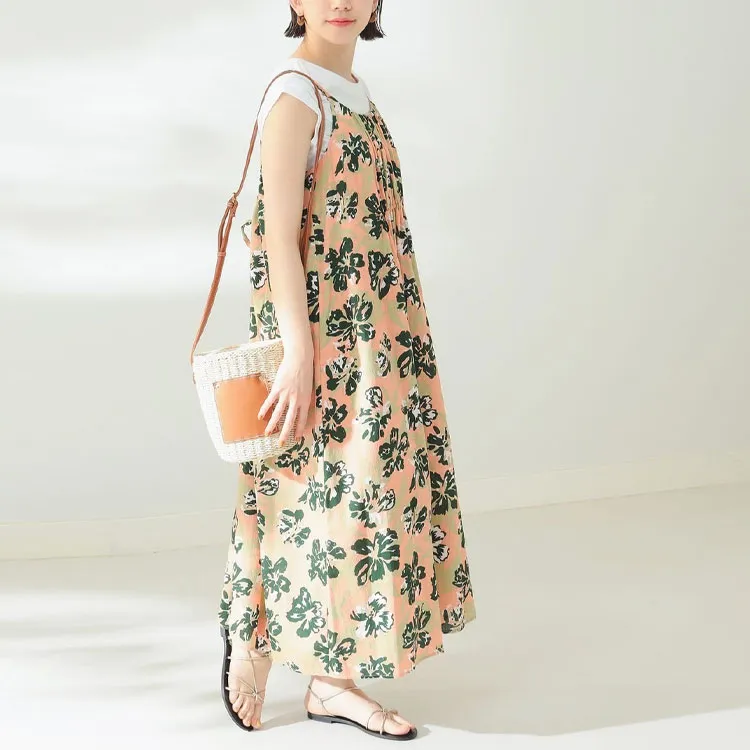 Beams Slip Dresses Women's Pink-2