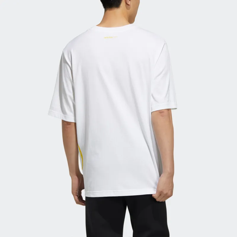 Adidas Neo Drop Shoulder Sleeve T-Shirt Men's White-2