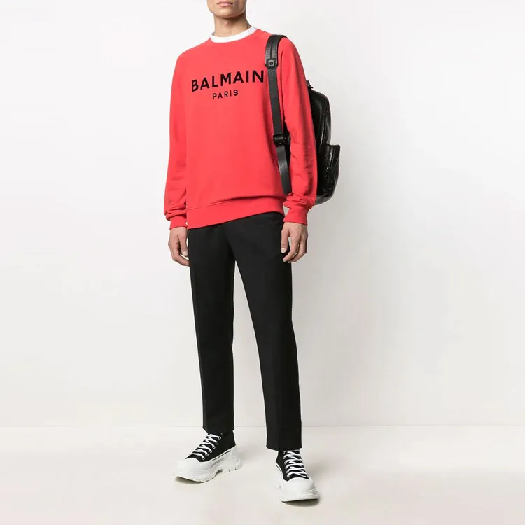 BALMAIN Sweatshirts Men Red-3