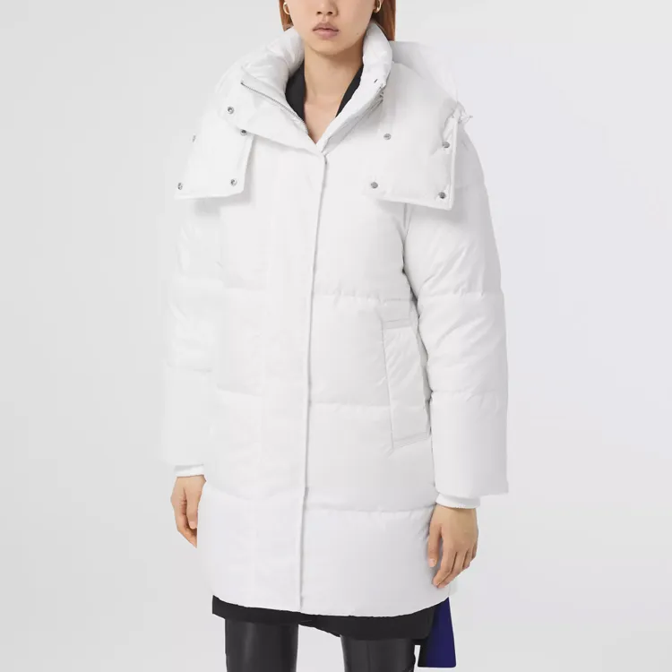 Burberry Down Jacket Women's Glossy White-3