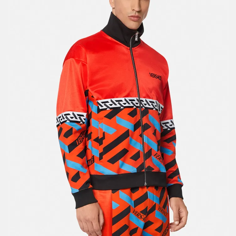 VERSACE Jackets Men Orange Red-1