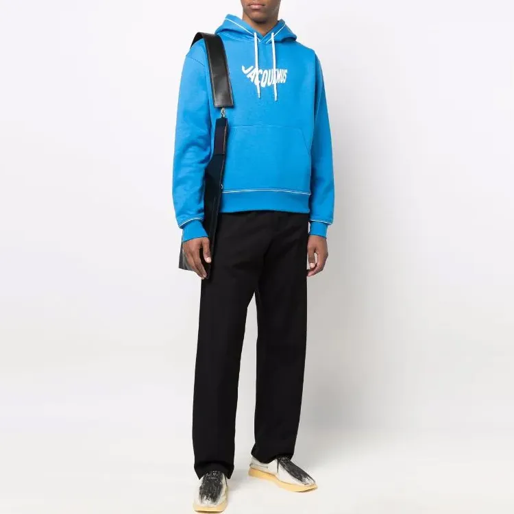 Jacquemus Le Sweatshirt Vague Print Wave Logo Hoodie-1