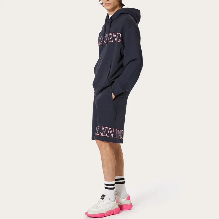 Valentino Logo Printed Drawstring Shorts-3