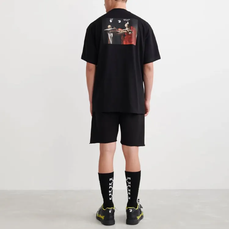 OFF WHITE Caravaggio Back Print Oversized T Shirt-2