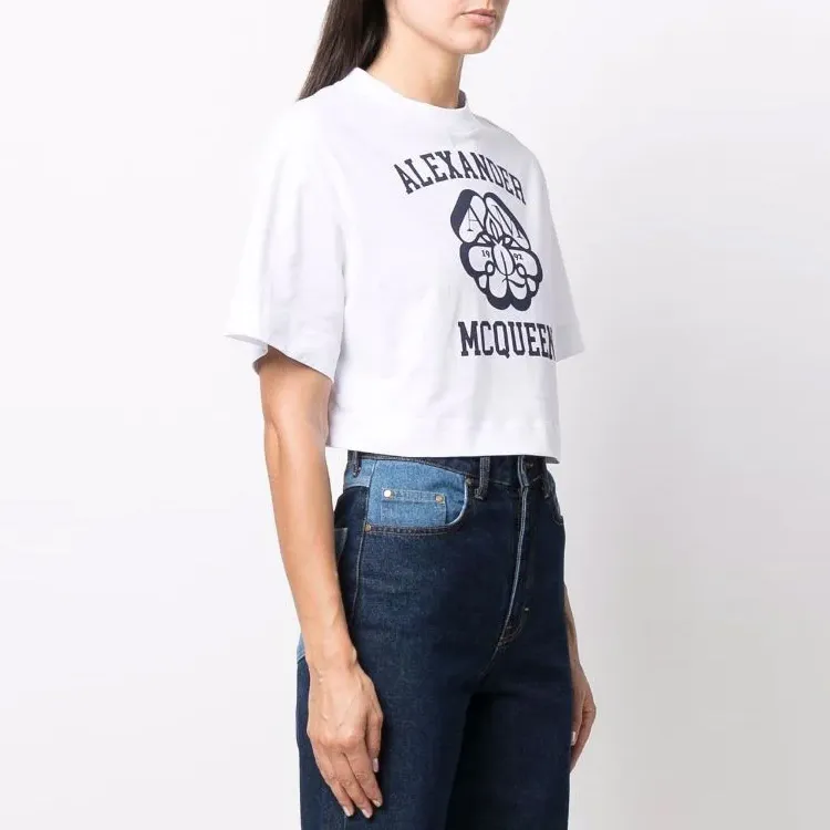 Alexander McQueen SS22 T Shirt Women's White-3