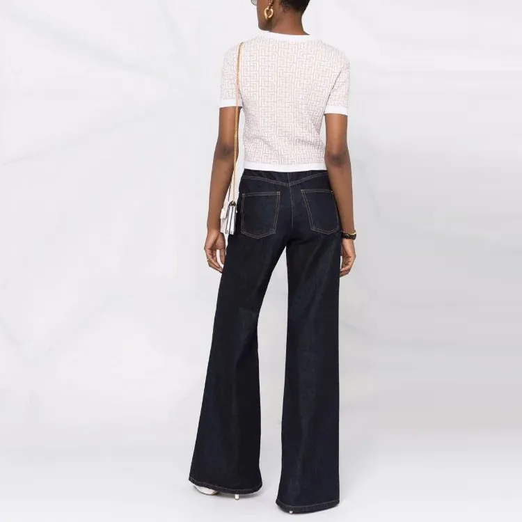 BALMAIN Slim Fit Knitwear Women's White-1