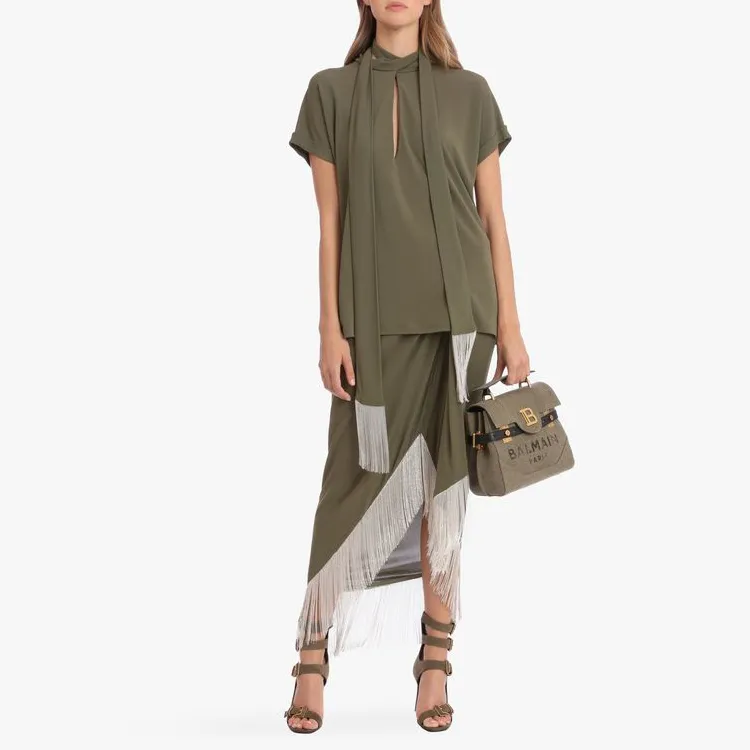 BALMAIN T-Shirts Women's Green-2