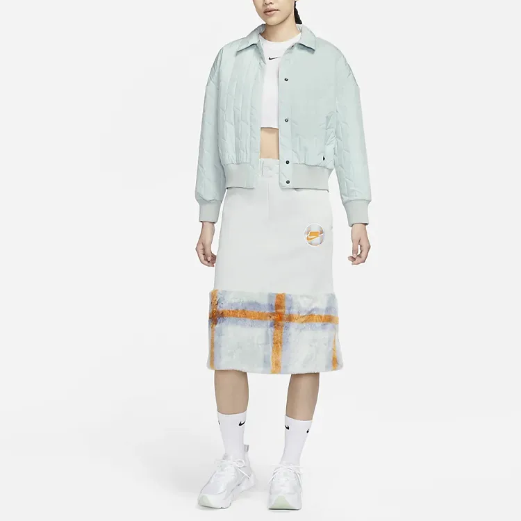 Nike Puffer Jacket Winter Women's Mist Gray-2
