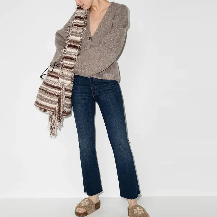 MOTHER The Hustler Cropped Jeans-1