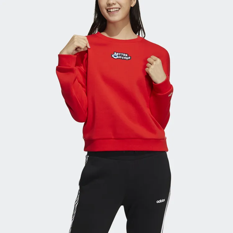 Sesame Street X Adidas Neo Sesame Street Co branded Collection Sweatshirts Women's Red-1