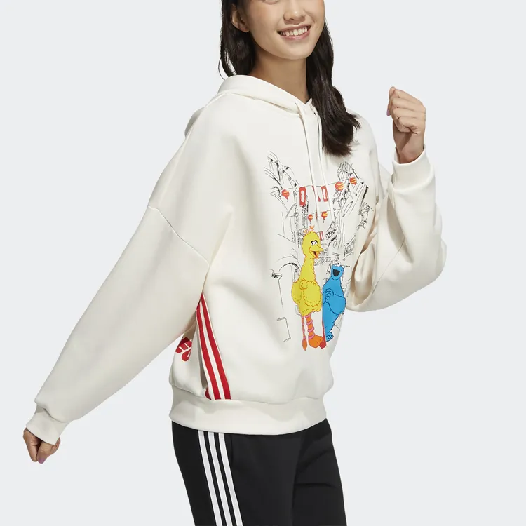 Sesame Street X Adidas Neo Sesame Street Co branded Collection Sweatshirts Women's White-3