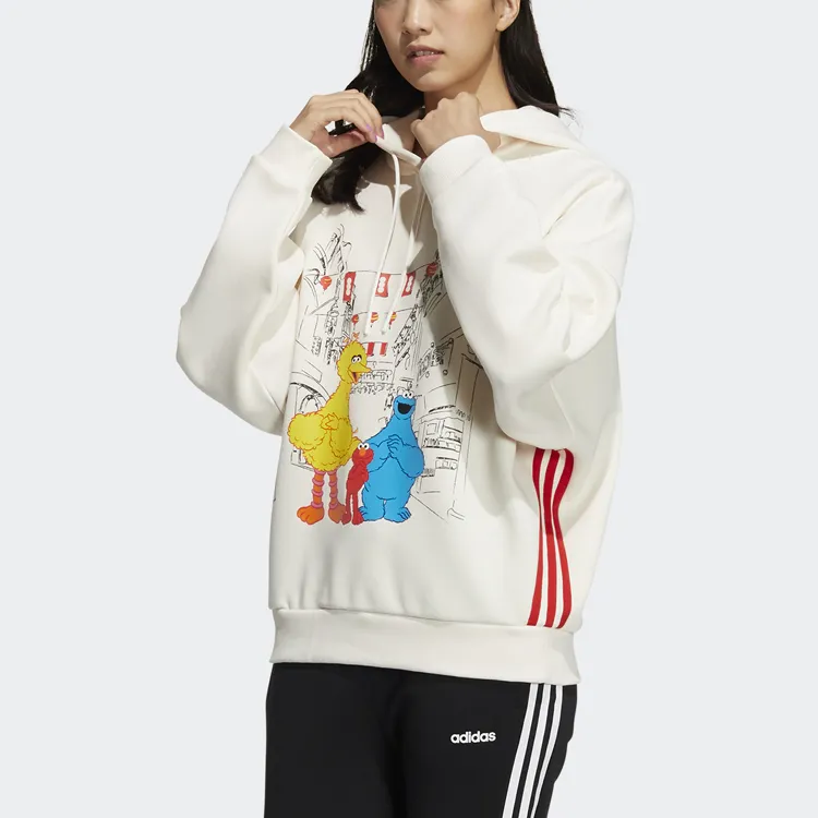 Sesame Street X Adidas Neo Sesame Street Co branded Collection Sweatshirts Women's White-2