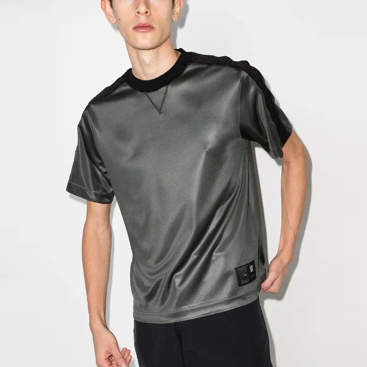FENDI T-Shirts Men Gray-2