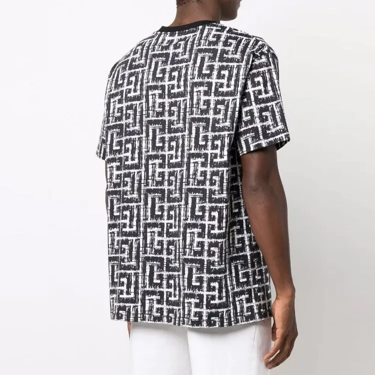 BALMAIN Tape Monogram T Shirt-2